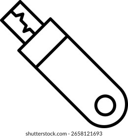 Usb Line vector Icon Design