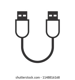 usb logo. connector icon. network symbol. vector eps 08.