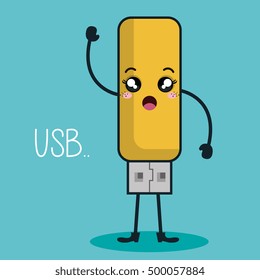 usb memory character kawaii style