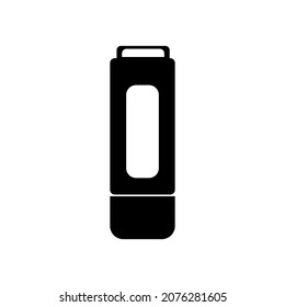 USB memory with cover simple icons Vector illustration