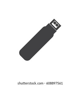 usb memory icon on the white background. Vector illustration