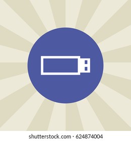 usb memory icon. sign design. background