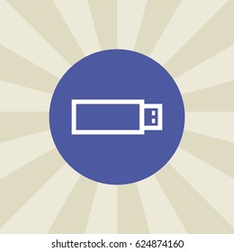 usb memory icon. sign design. background