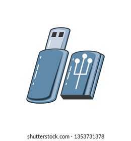 usb memory isolated icon