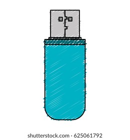 usb memory isolated icon