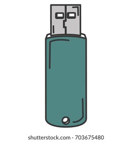 usb memory isolated icon