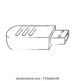 usb memory isolated icon