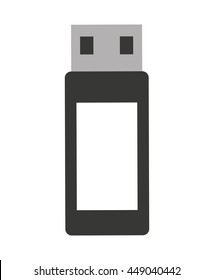 usb memory  isolated icon design, vector illustration  graphic 