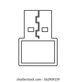 usb memory isolated icon vector illustration design