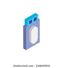 usb memory stick isolated icon vector illustration design