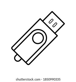 USB Memory stick line icon