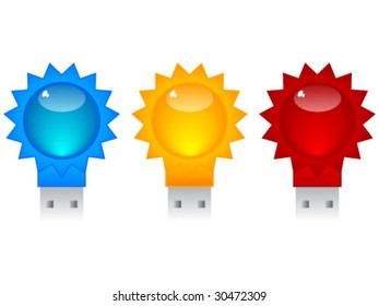 USB memory stick vector illustration