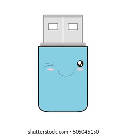 usb memory storage isolated icon vector illustration design