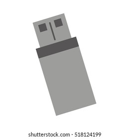 usb memory storage isolated icon vector illustration design
