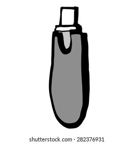 USB mobile internet stick  vector illustration (icon, sign)