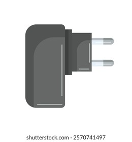 USB mobile phone charger vector illustration, phone charger head clip art, fast charging phone charger flat icon