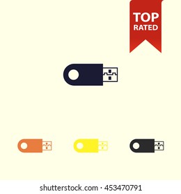 USB pen drive icon