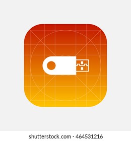 USB pen drive icon