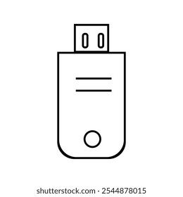 Ilustração do vetor da arte do ícone da pen drive USB.