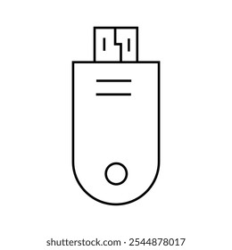 Ilustração do vetor da arte do ícone da pen drive USB.