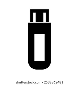Pluma del USB en el fondo blanco