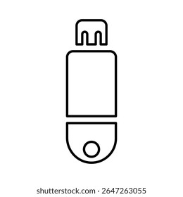 Pendrive Icon USB, gráficos de vetor de linha