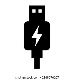 USB plug cable icon technology, connect device sign, electronic portable symbol ,vector illustration media .