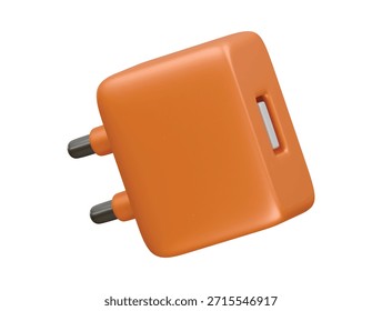 Icono de enchufe USB Ilustración 3D Render