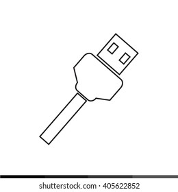 USB Plug Icon Illustration design