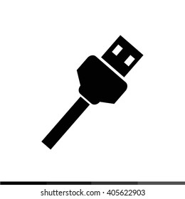 USB Plug Icon Illustration design