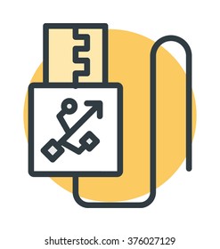Usb Plug Vector Icon