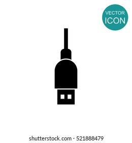 Usb plug vector icon