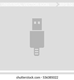 Usb plug vector icon.