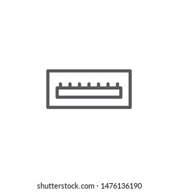 USB port icon isolated on white background. Port symbol modern, simple, vector, icon for website design, mobile app, ui. Vector Illustration
