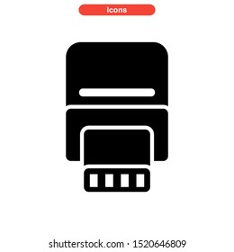 USB port icon isolated sign symbol vector illustration - high quality black style vector icons
