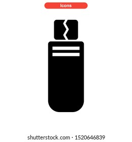 USB port icon isolated sign symbol vector illustration - high quality black style vector icons
