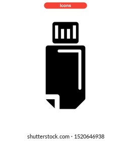 USB port icon isolated sign symbol vector illustration - high quality black style vector icons
