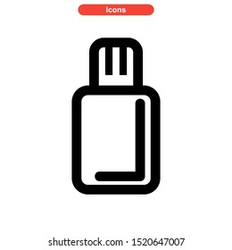 USB port icon isolated sign symbol vector illustration - high quality black style vector icons
