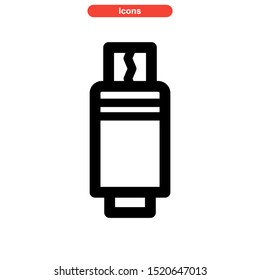 USB port icon isolated sign symbol vector illustration - high quality black style vector icons
