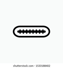 
USB Port Icon - Vector, Sign and Symbol for Design, Presentation, Website or Apps Elements. 