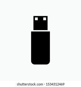 
USB Port Icon - Vector, Sign and Symbol for Design, Presentation, Website or Apps Elements. 