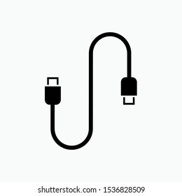 USB Port Icon - Vector, Sign and Symbol for Design, Presentation, Website or Apps Elements. 