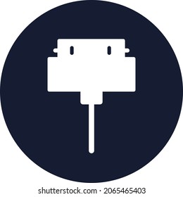 usb port Isolated Vector icon which can easily modify or edit

