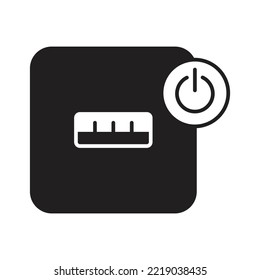 USB-Anschluss von Symboldesign aus. einzeln auf weißem Hintergrund. Vektorgrafik