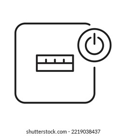 Usb port off icon design. isolated on white background. vector illustration