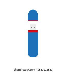 usb port on white background, icon vector