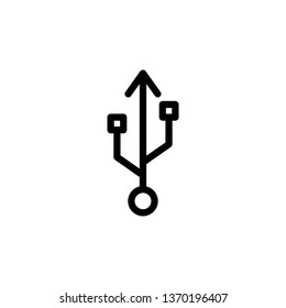 USB port sign.