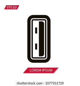 USB port vector icon