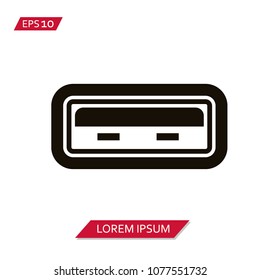 USB port vector icon