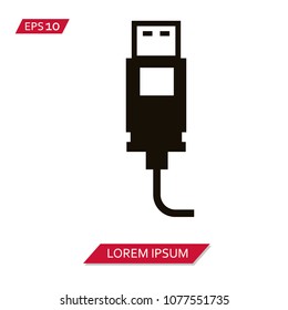 USB port vector icon